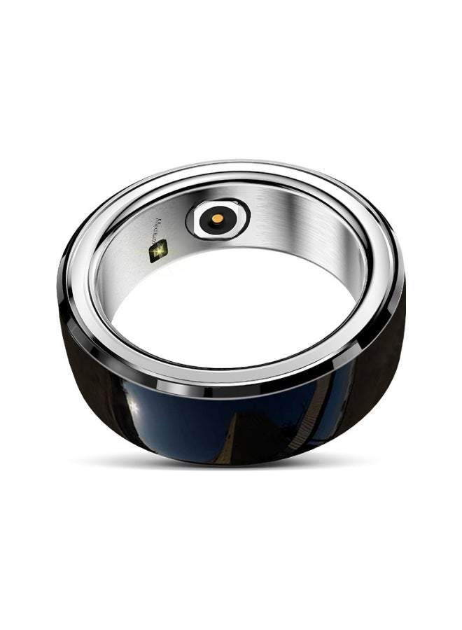 R8 جهاز تعقب اللياقة البدنية الذكي الدائري متعدد الوظائف لمراقبة الصحة ومعدل ضربات القلب وضغط الأكسجين ووضع رياضي سجل-اللون: أسود #18 - Image 5