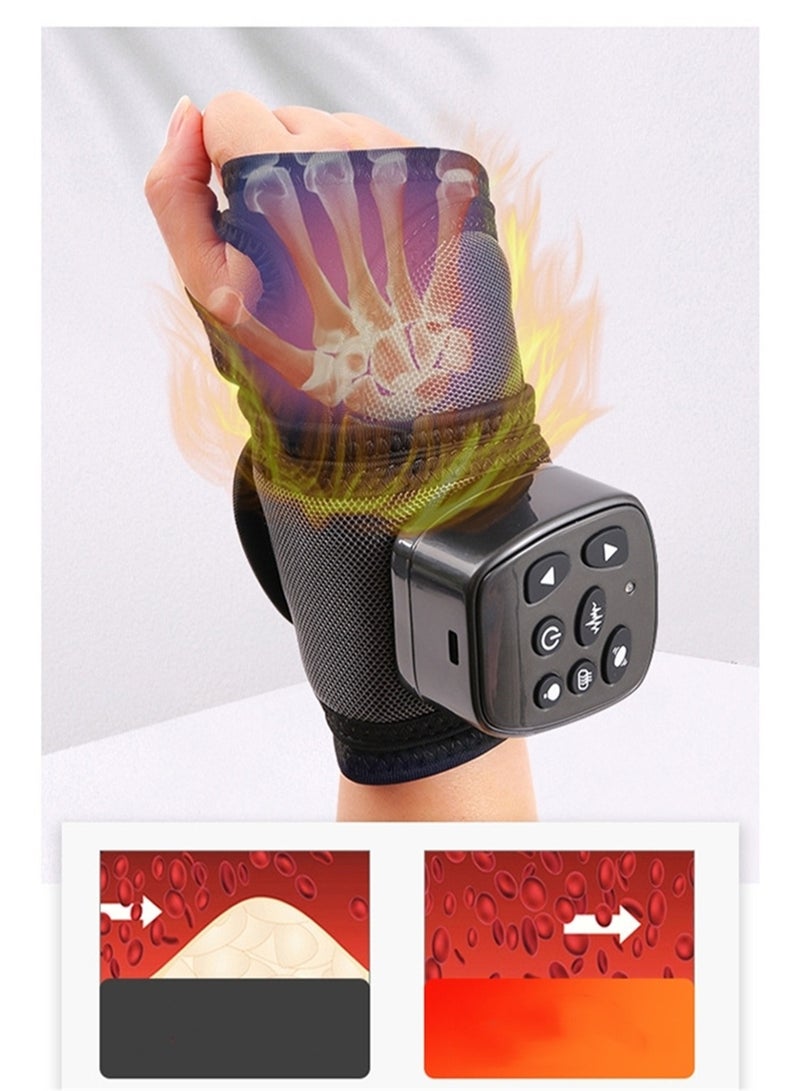 Generic Wrist massager squeeze vibration massager hand joint wrist air pressure kneading hot compress meridian physiotherapy massager  - Image 4