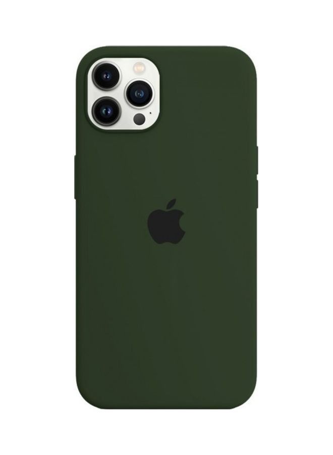 protective soft silicone case cover for iPhone 13 Pro Max Dark Green - Image 1