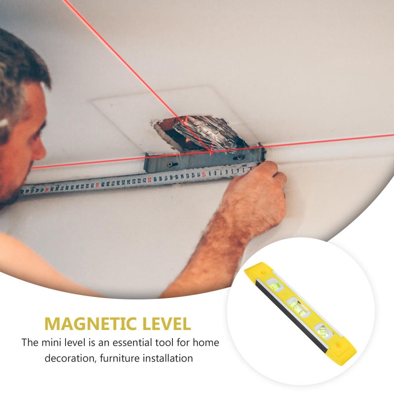 Mini Aluminum Alloy Magnetic Bubble Level High Precision Tool For Home Renovation - Image 5