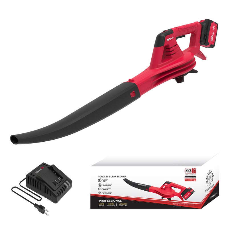 IBELL LB20-28 L1 Cordless Leaf Blower | Heavy-Duty |25–35 Min Runtime | 20V One Power Series, 280W Motor, 4.0Ah Li-ion Battery & Charger, 88 m/s Air Speed, 2.8 m³/min Air Volume- 6 Months Warranty - Image 4