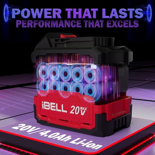 IBELL LB20-28 L1 Cordless Leaf Blower | Heavy-Duty |25–35 Min Runtime | 20V One Power Series, 280W Motor, 4.0Ah Li-ion Battery & Charger, 88 m/s Air Speed, 2.8 m³/min Air Volume- 6 Months Warranty - Image 2