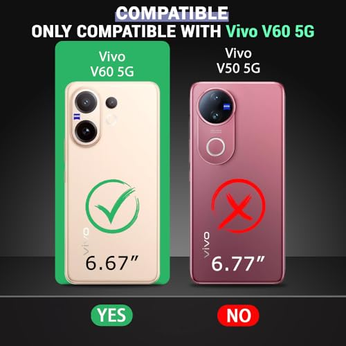 AIBEX ® Compatible for Vivo V60E 5G / Vivo T4 Pro 5G / Vivo V60 5G Flip Cover Leather Finish with Magnatic Closure | Inside TPU with Card Pockets | Wallet Stand | Complete Protection Flip Case -Blue - Image 2