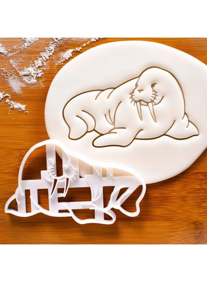 EROTNGO Walrus Cookie Cutter | Arctic Animal Biscuit Mold for Cookies, Gingerbread, and Crafts | Fun Walrus Shaped Cookie Cutters for Kids' Parties, Baking, and Ocean-Themed Treats (ONLY Walrus) - Image 1