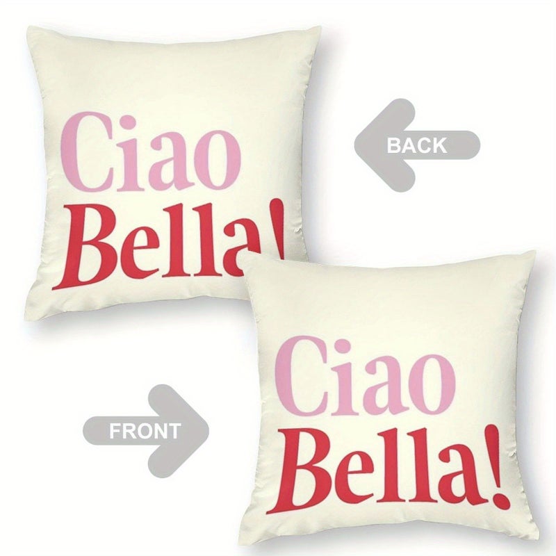 Double Sided Printed Throw Pillow Cover 45cm Polyester Machine Washable - Image 4