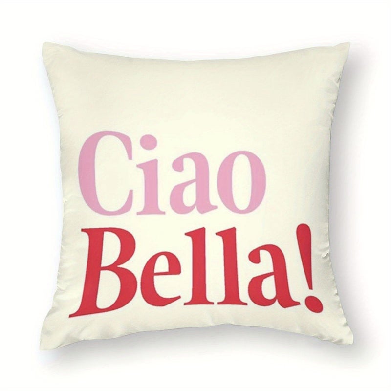 Double Sided Printed Throw Pillow Cover 45cm Polyester Machine Washable - Image 2