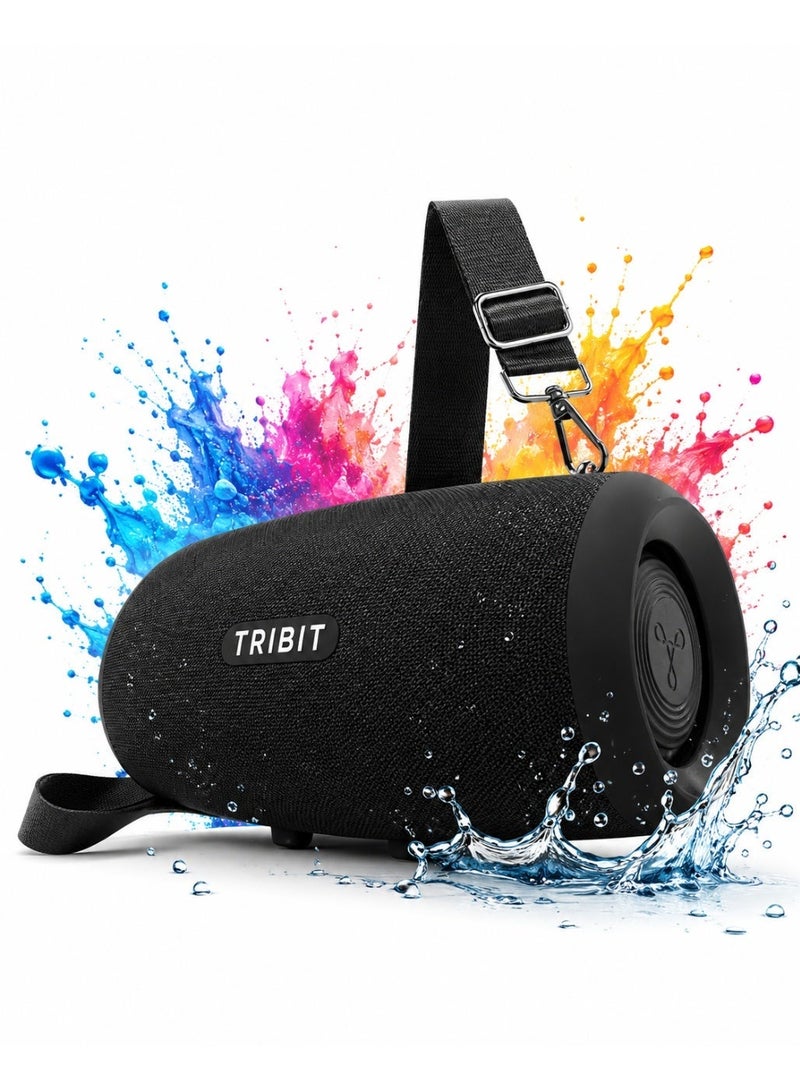 Tribit StormBox Lava Portable Bluetooth Speaker, 80W Loud Wireless Speaker with XBass, 24H Playtime, IP67 Waterproof, Bluetooth 5.4, Custom EQ & TWS Pairing for Outdoor, Camping, Beach & Parties - Image 1