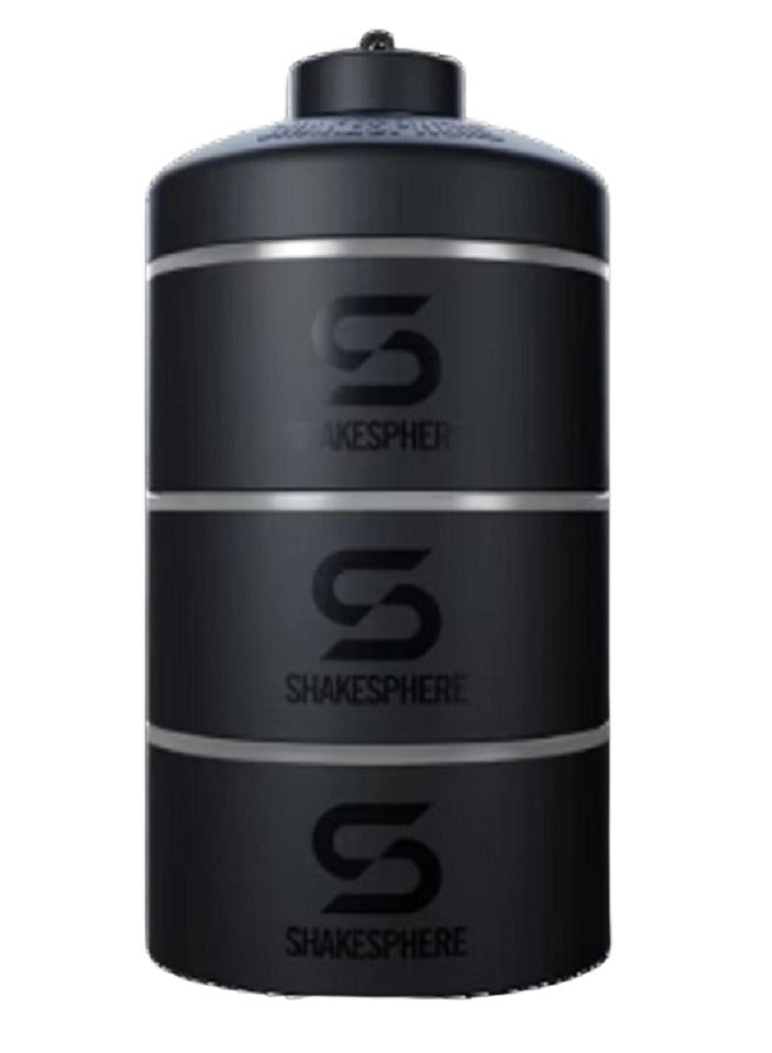 شيكسفير حاوية تخزين مسحوق البروتين القابلة للتكديس من شيك سفير - ٨٥ جرام / ٣ أونصات (شفافة) - Image 1