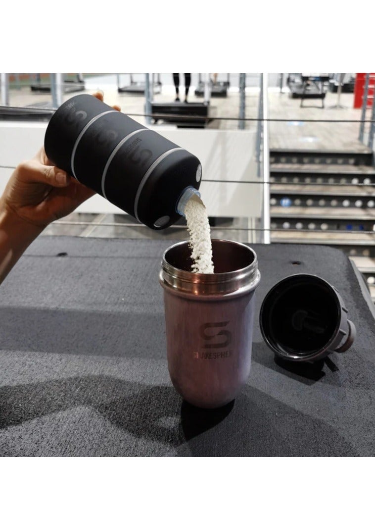 شيكسفير حاوية تخزين مسحوق البروتين القابلة للتكديس من شيك سفير - ٨٥ جرام / ٣ أونصات (شفافة) - Image 4