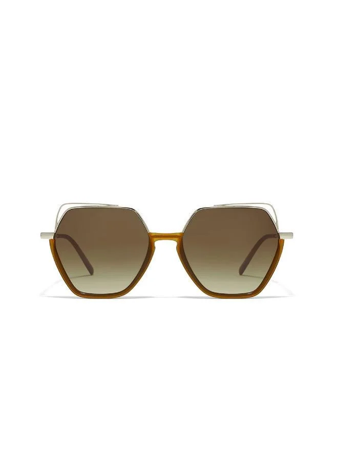 30Sundays Grace,Women Sunglasses, Geometric Sunglasses, UV Protection: UV400 (Brown,Brown)