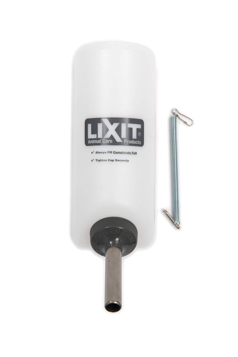 Lixit Wide Mouth Water Bottles for Large and Small Dogs (32oz Large Dog, White) - Image 1