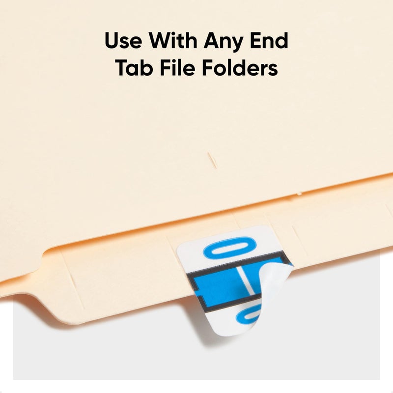 Smead BCCR Bar-Style Color-Coded Alphabetic Label, O, Label Roll, Blue, 500 Labels per Roll, (67085) - Image 3