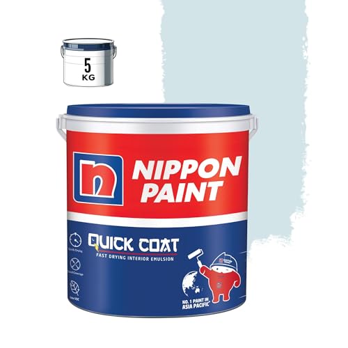 Nippon Paint Quick Coat Interior Emulsion Paint - 5 KG (SPRIZZLE)-Quick Drying, Good Coverage, Low VOC-Paint for Wall, Living Room - Image 1