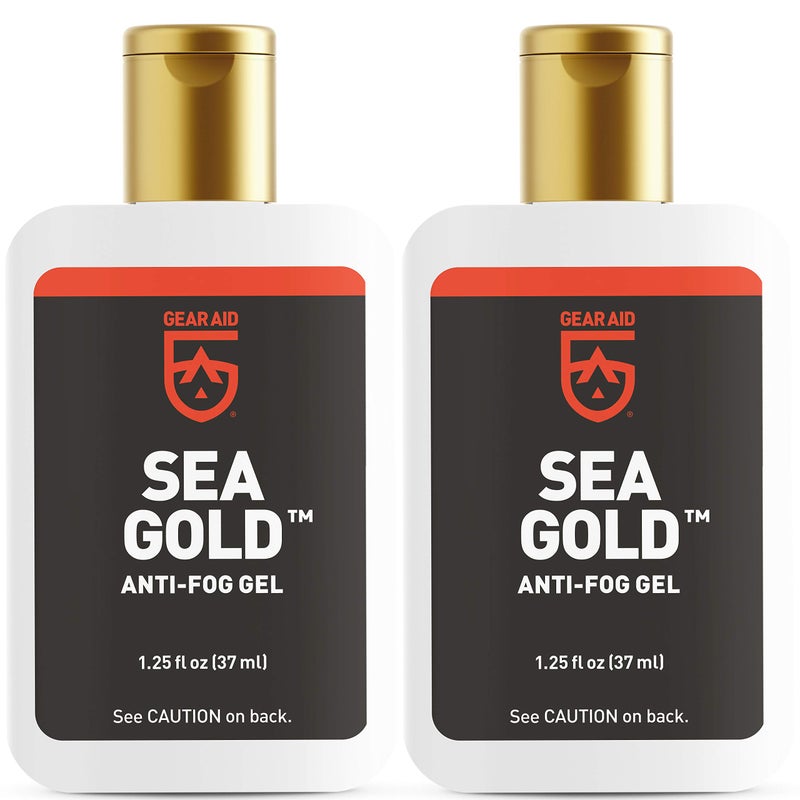 GEAR AID Sea Gold Anti-Fog Gel Coating for Scuba Dive Masks, 1.25 fl oz, 2-pk - Image 1