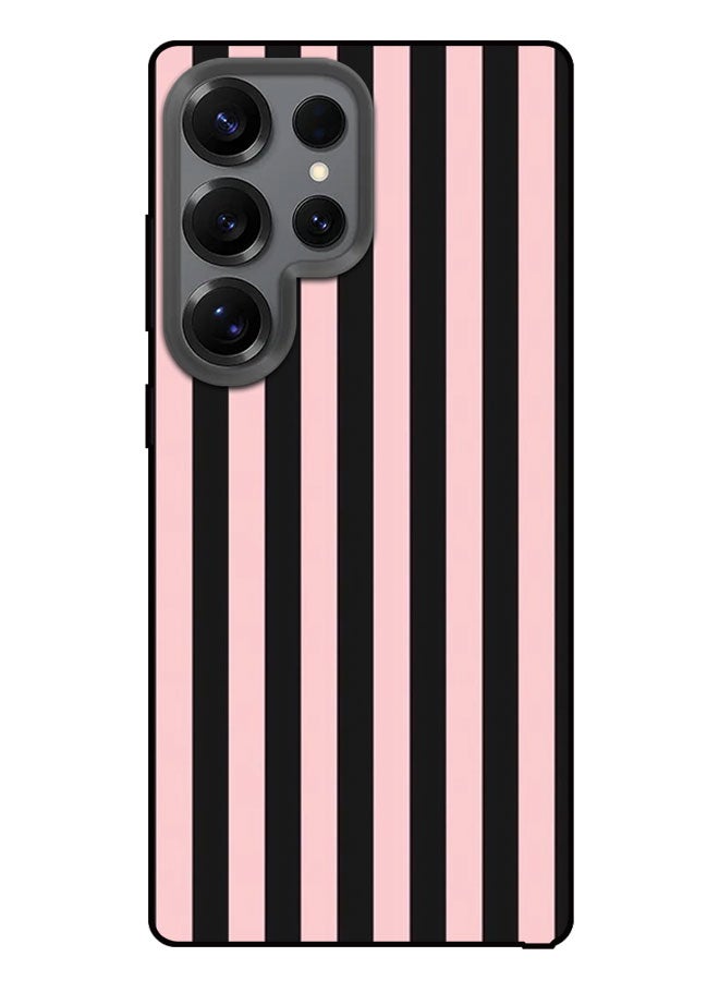 EYE CATCH Printed Protective Case Cover For Samsung Galaxy S25 Ultra-  Pink & Black Lines - Image 1