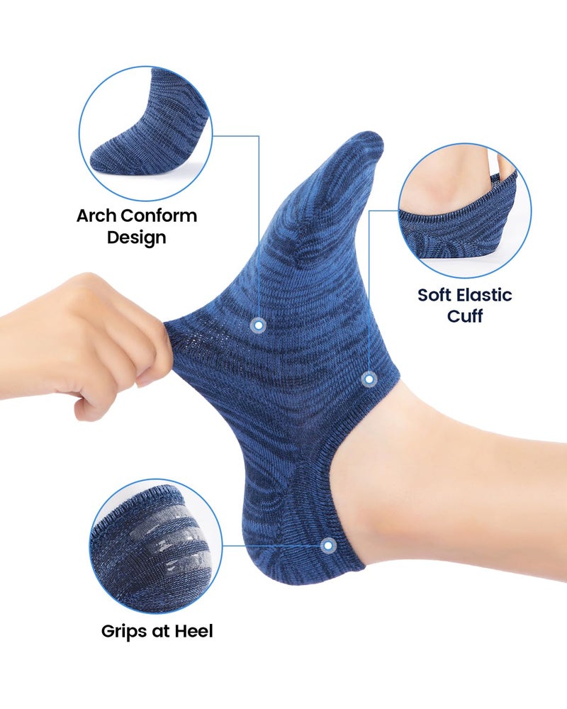 IDEGG No Show Socks Women 10 Pairs Low Cut Anti-Slid Novelty Athletic Casual Invisible Liner Socks - Image 4