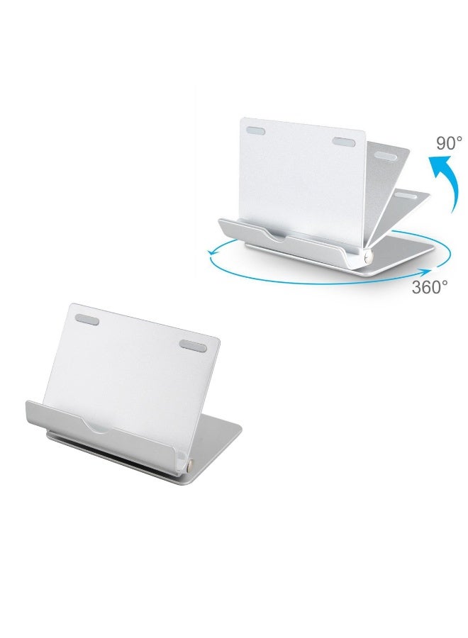 حامل قابل للطي بزاوية 360 درجة ومتعدد الاستخدامات لتثبيت الأجهزة اللوحية iPhone و iPad على المكتب - Image 3