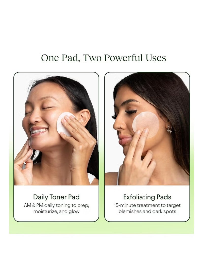 Jiyu Skin Cell Renewal and Rejuvenation Toning & Brightening Face Pads Antioxidante Rich Dermatologically Tested 100 Pads - Image 4