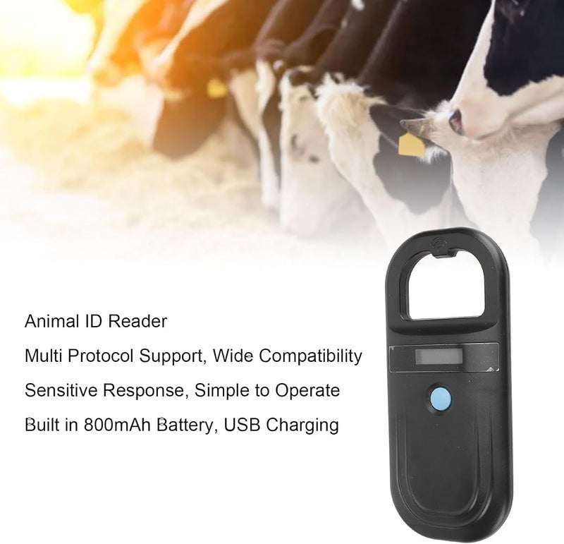 Portable Animal ID Reader and Microchip Scanner Compatible with ISO11784 ISO11785 FDX B and ID64 Standards - 134.2 KHz Frequency with USB C and Bluetooth Connectivity - (White) - Image 4