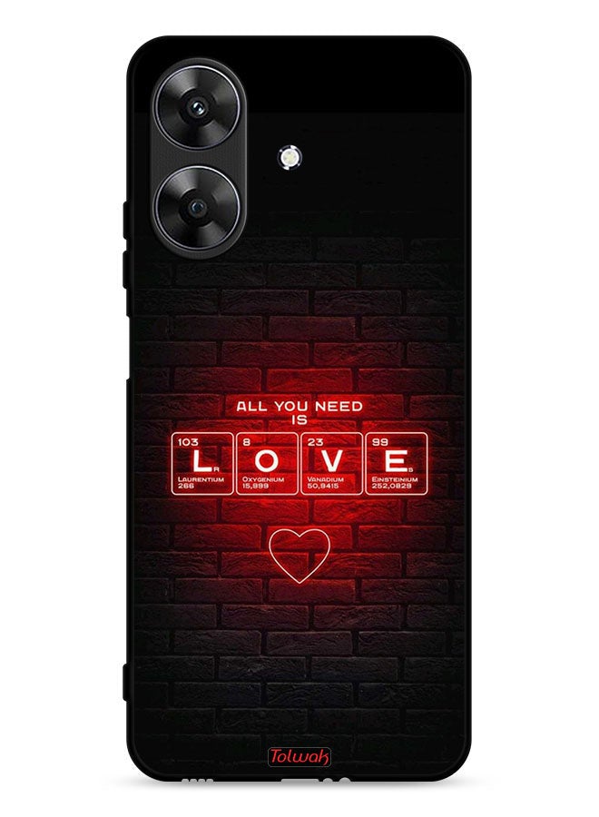 Tolwak Realme Note 60 4G Protective Case Cover All You Need Is Love - Image 1
