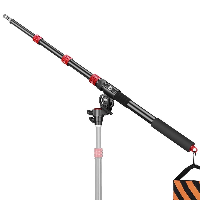 FreeSea Adjustable Extension Boom Arm for Light CStands 67 to 22 Lightweight Portable Adjustable Flash and Fill Light for Photography Lighting - Image 2