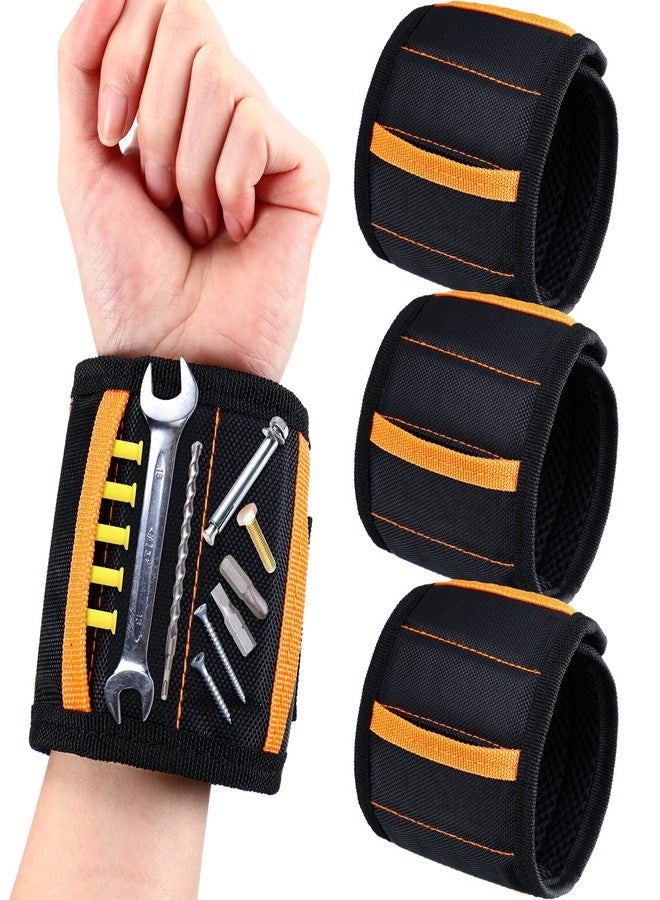 Kigeli 4 Pcs Christmas Men Magnetic Wristband Gifts for Holding Screws Men Adjustable Tools Holder Belt with 15 Magnets Tool Gift for Dad Husband Handyman Grandpa Birthday - Image 1