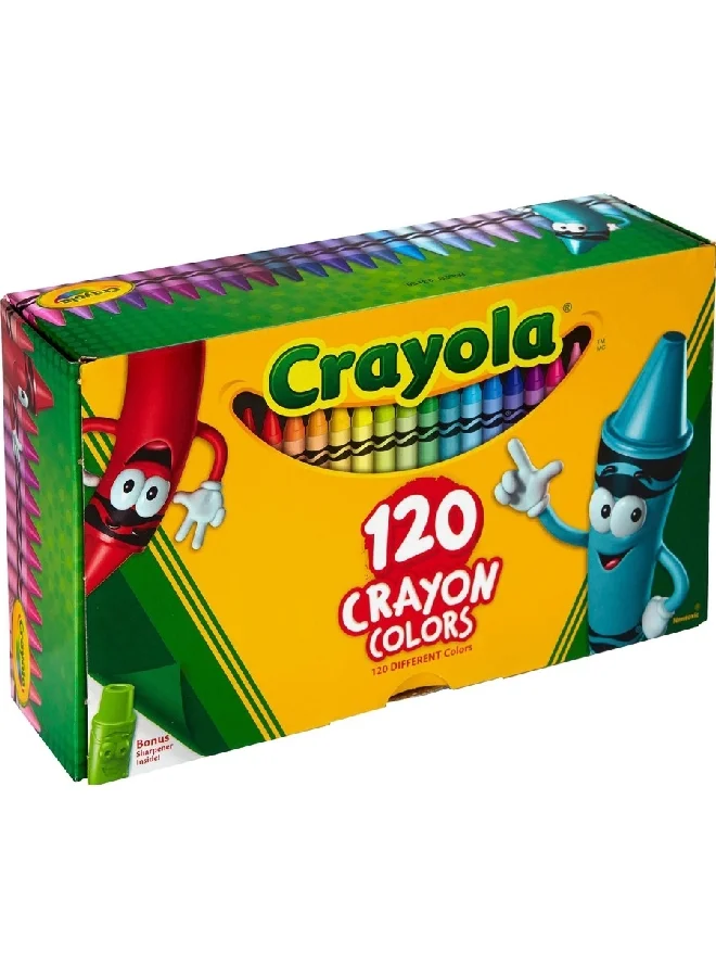 Crayola 120-Piece Non-Toxic Double-Wrapped Crayon Set Multicolour 13.65 x 22.22 x 6.66 cm CRA5269201017