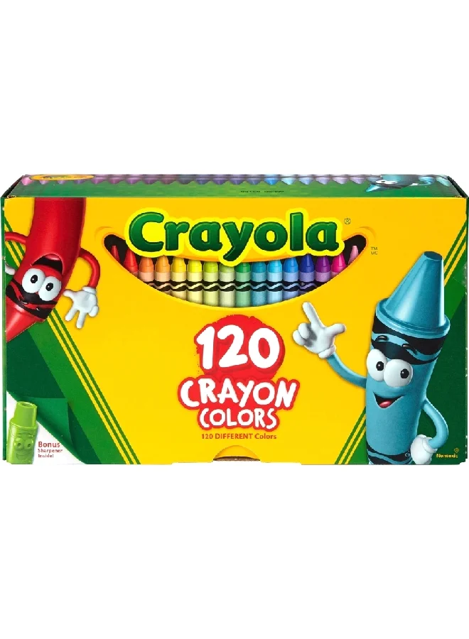 Crayola 120-Piece Non-Toxic Double-Wrapped Crayon Set Multicolour 13.65 x 22.22 x 6.66 cm CRA5269201017