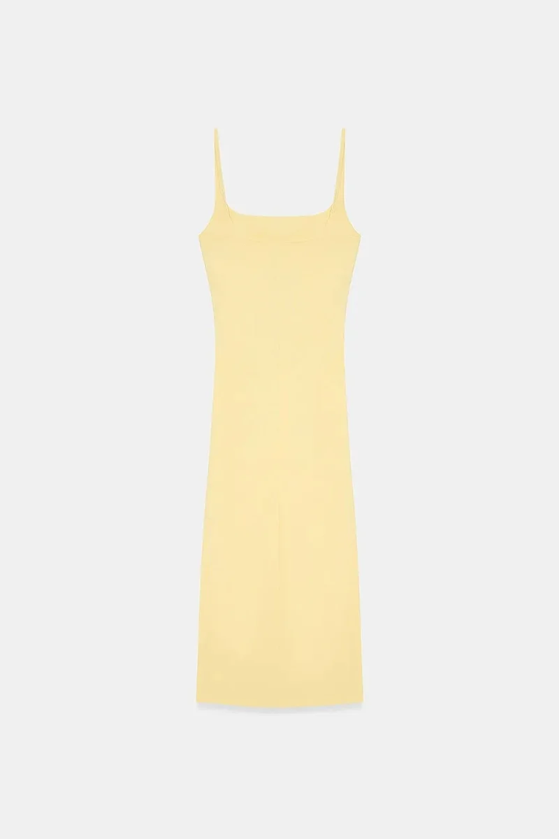 Dilvin DILVIN Women’s Sleeveless Bodycon Midi Dress