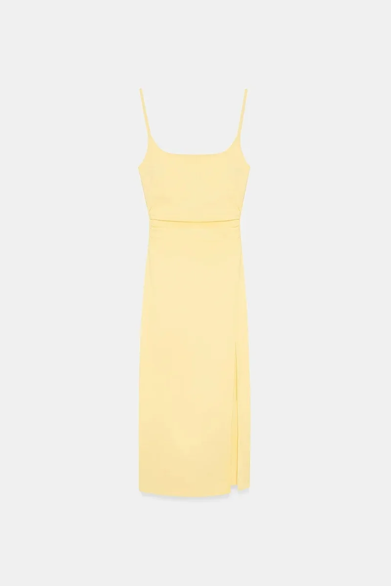 Dilvin DILVIN Women’s Sleeveless Bodycon Midi Dress