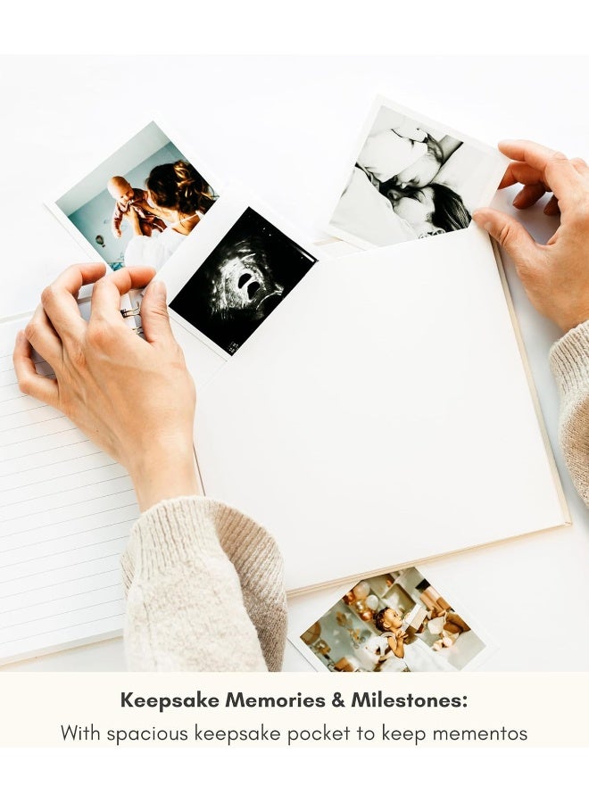 Lamare كتاب لاماري للسنة الأولى للطفل - كتاب ذكريات للأطفال والبنات - كتاب milestones من الحمل إلى الطفولة - هدية كتاب ذكريات لطيفة - Image 5