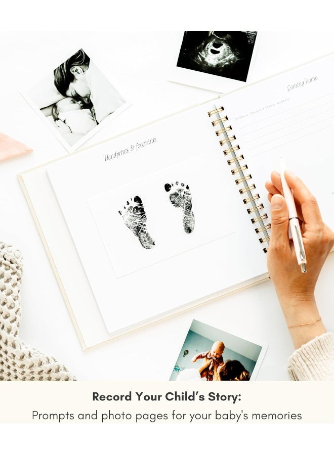 Lamare كتاب لاماري للسنة الأولى للطفل - كتاب ذكريات للأطفال والبنات - كتاب milestones من الحمل إلى الطفولة - هدية كتاب ذكريات لطيفة - Image 3