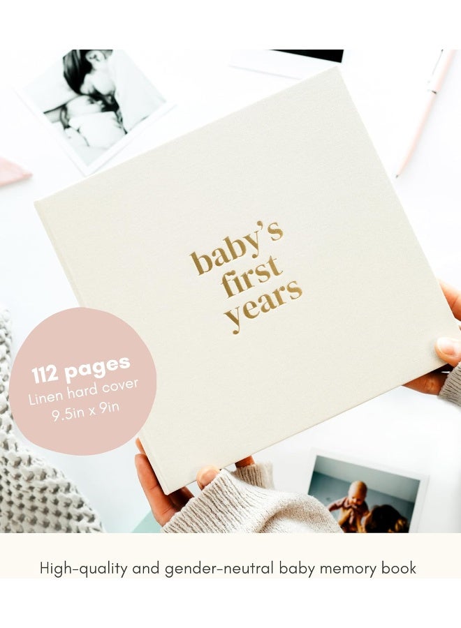 Lamare كتاب لاماري للسنة الأولى للطفل - كتاب ذكريات للأطفال والبنات - كتاب milestones من الحمل إلى الطفولة - هدية كتاب ذكريات لطيفة - Image 2