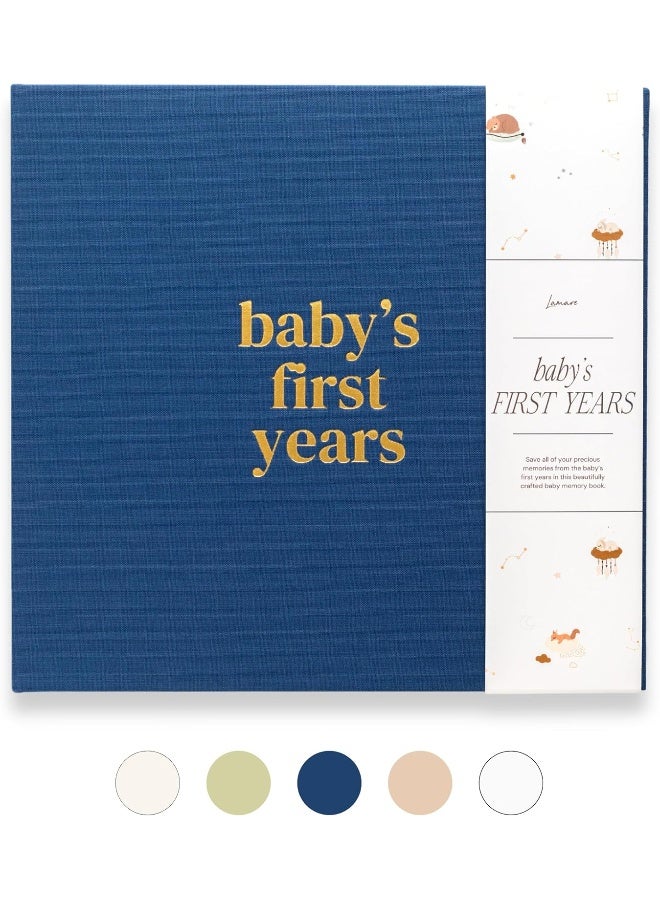 Lamare كتاب لاماري للسنة الأولى للطفل - كتاب ذكريات للأطفال والبنات - كتاب milestones من الحمل إلى الطفولة - هدية كتاب ذكريات لطيفة - Image 1