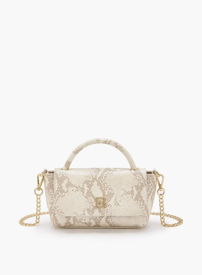 FLORA BELLA SNAKE PU BAG WITH DETACHABLE SHOULDER STRAP Ramadan Collection