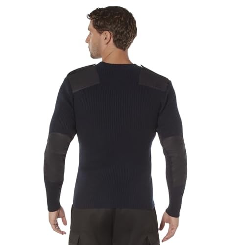 Rothco Acrylic V-Neck Sweater – Active-Duty Approved Warmth with Rugged Style – Navy Blue – L - Image 3