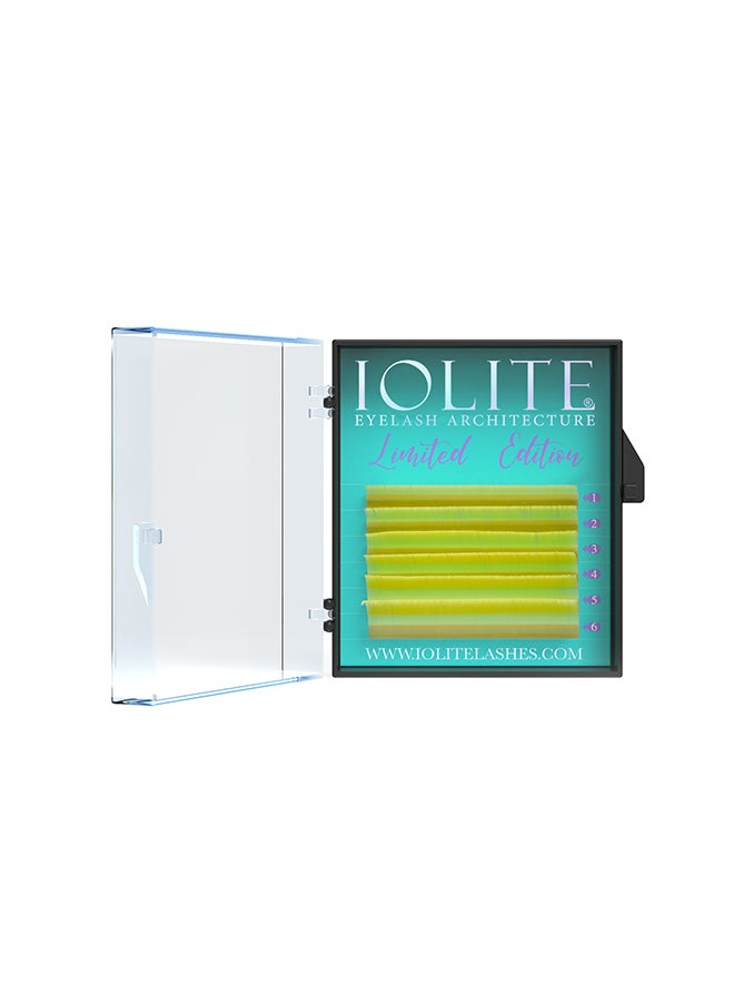 IOLITE Colored Classic Lashes Eyelashes Ombre Yellow C Curl .07T Mix 2