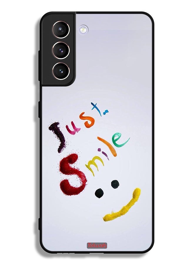 Tolwak Samsung Galaxy S21 5G Protective Case Cover Just Smile - Image 3