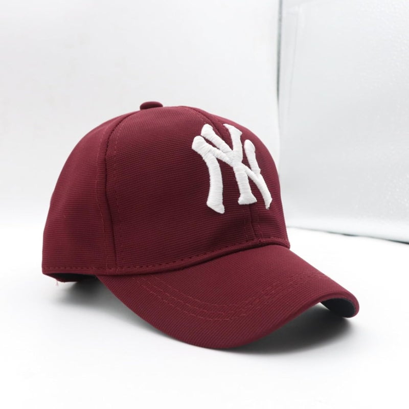 JAMONT NY Baseball Cap for Kids, Adjustable Black Cotton Summer Cap, Unisex Sports Cap - Image 2