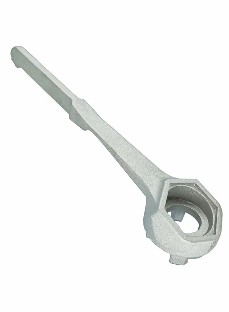 Zikra Aluminum Drum Wrench, Drum Plug Wrench Opener for Opening 10 to 55 Gallon Drum, Fits 2 in and 3/4 in Bung Caps - Image 2