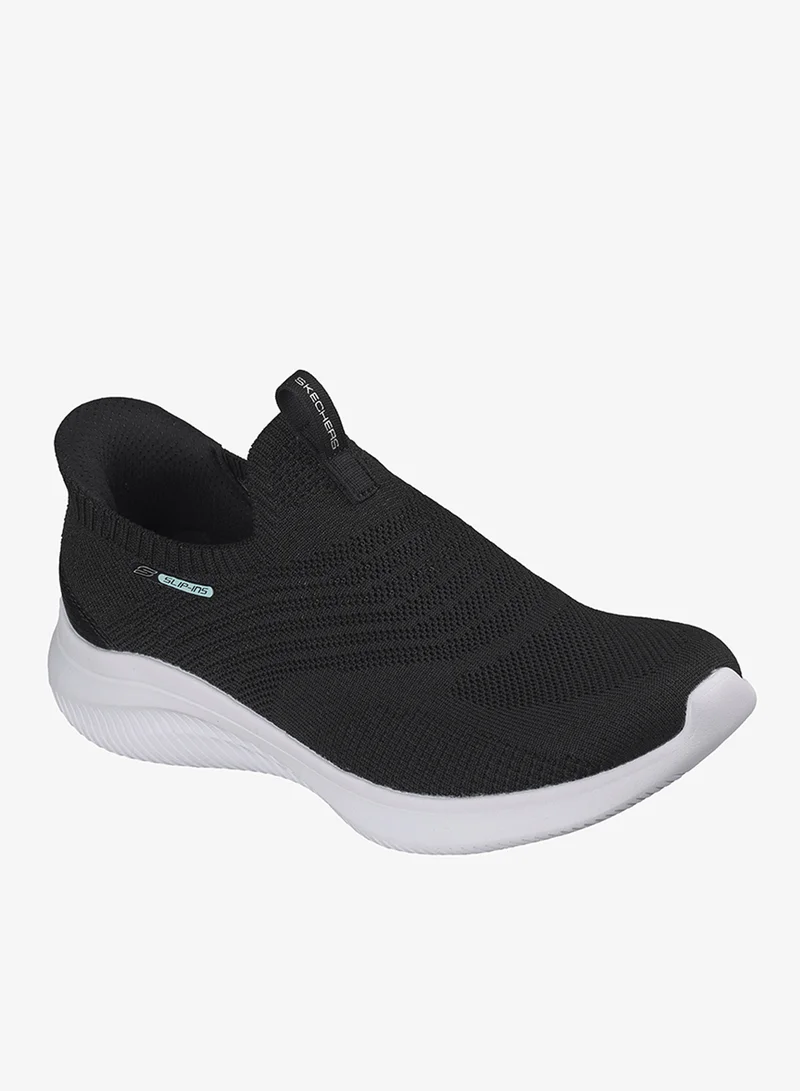 Skechers BLACK KNIT/LIME TRIM Ultra Flex 4.0 for Women | Best Price UAE