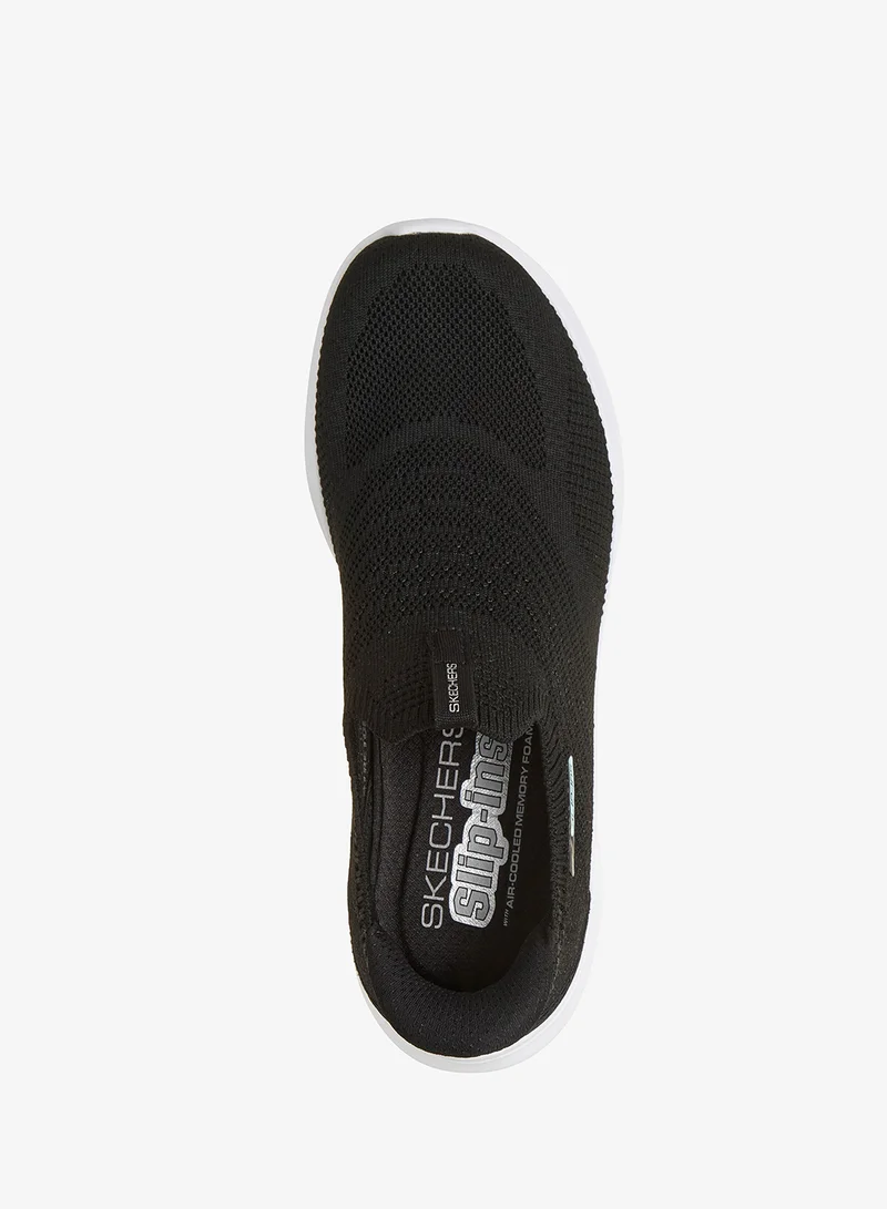 Skechers BLACK KNIT/LIME TRIM Ultra Flex 4.0 for Women | Best Price UAE