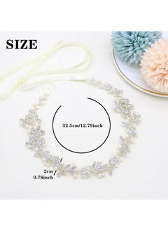 Ammei Headpiece Bridal Headbands Crystal Pearl Hair Vines Bohemian Style Wedding Headpieces For Bride Wedding Hair Accessories  - Image 5