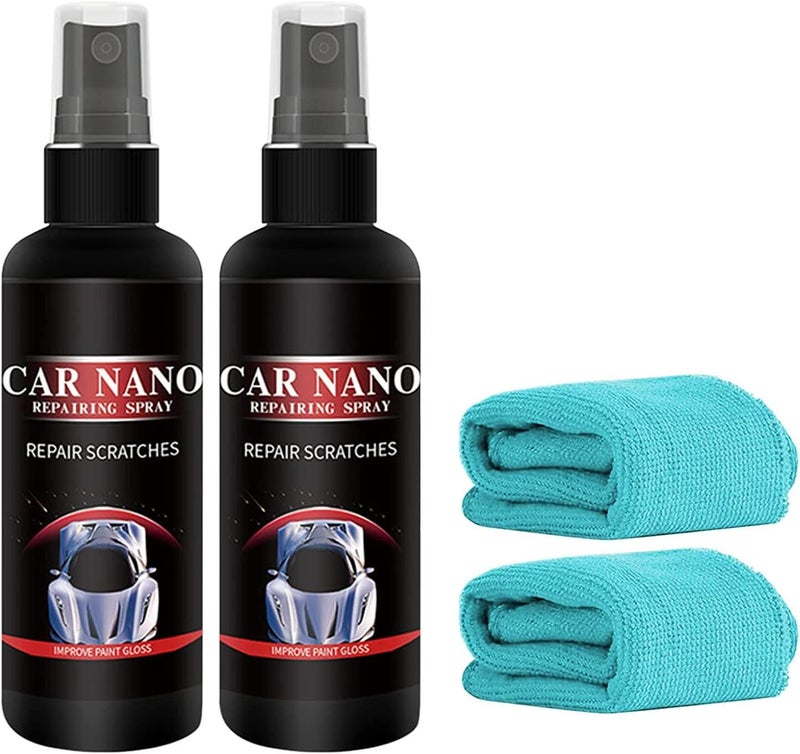 cheekyglo Car Scratch Repair Nano Spray - 50/100ml Car Scratches Polish - 1/2/5PCS Fast Repairing Scratch Spray - Scratch Removal for All Car Body (50ML-2PC) - Image 1