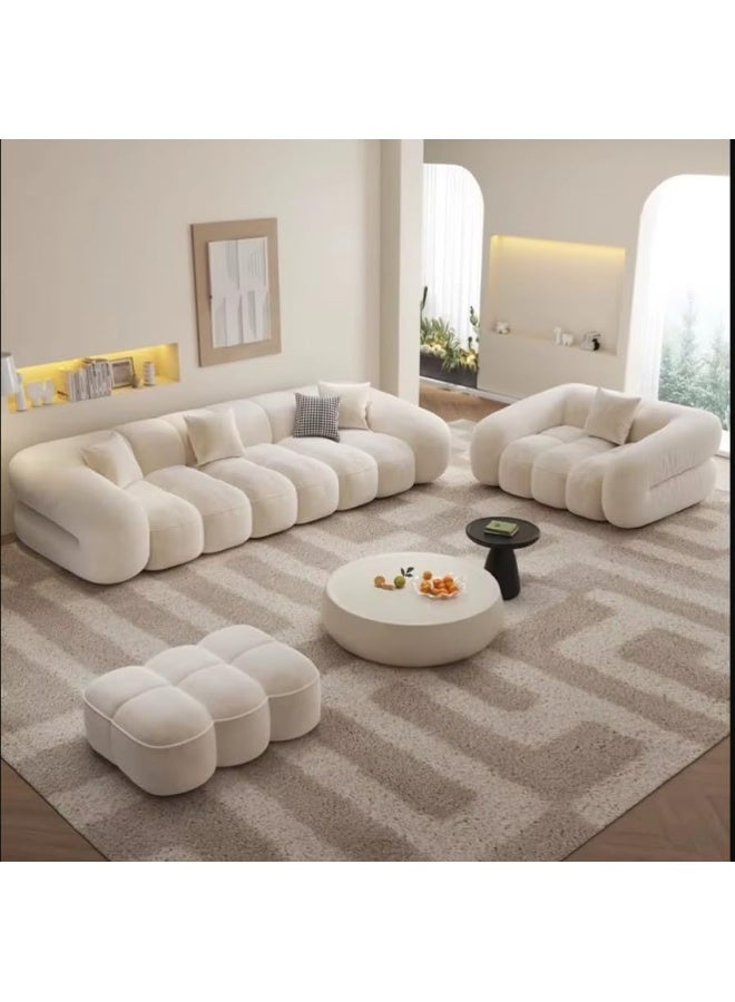 Poppins Home Modern Marshmallow Sofa: Stylish, Comfortable, and Unique Seating for Your Living Room Multiple Options available (3Seater Sofa+Chair)  - Image 4