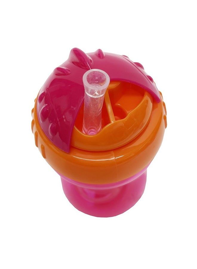 2 حزمة لا تسرب فلكس القش الطفل الصغير سيبي أكواب - الطفل الصغير أكواب تسرب دليل مع قبضة سهلة وصارمة - الأحمر والأزرق - Image 2