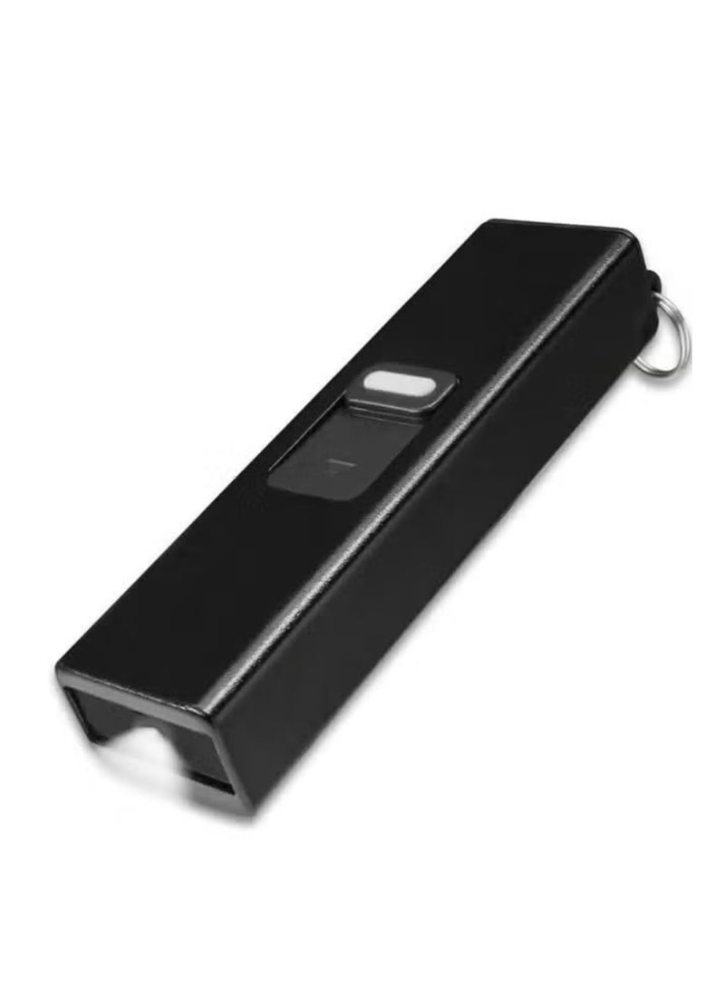 مصباح يدوي قابل للشحن USB (أسود)