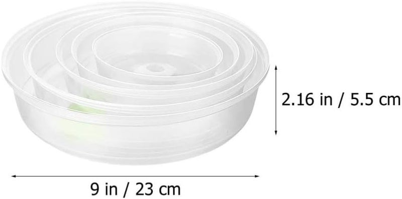 SOLUSTRE 5pcs Microwave Oven Oilproof Cover Food Heat Resistant Food Cover Microwave Splatter Cover Microwave Plate Cover Kitchen Food Cover (White) - Image 2
