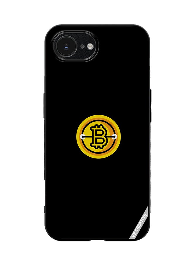 VR CREATIVE Protective Case Cover For Apple iPhone 16e Bitcoin Design Multicolour