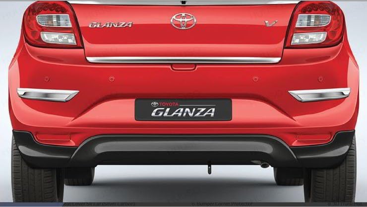 HUUSO Car Bumper Protector Strip, 4 Pack Anti-Scratch Front Rear Bumper Corner Edge Guard, Automotive Adhesive Anti-Collision Car Exterior Accessories Compatible with Toyota Glanza (2020-2022) - Image 4
